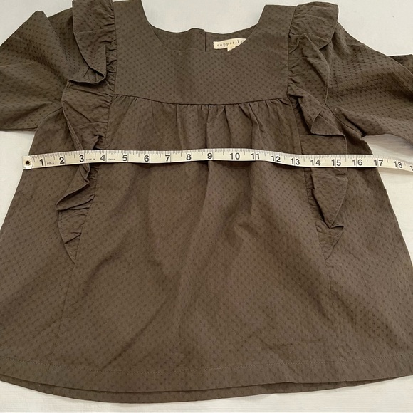 Copper Key Ruffle Top NWT - Picture 8 of 9